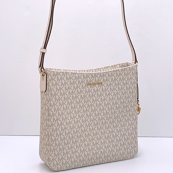 MICHAEL KORS JET SET TRAVEL LARGE MESSENGER LIGHT CREAM MULTI - Picture 16 of 16
